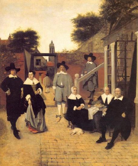 Pieter de Hooch Hollandische Familie